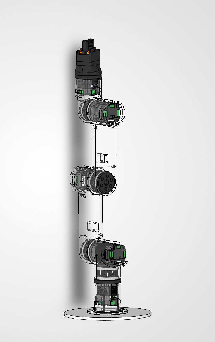CAD assembly view of Armold's joint stack